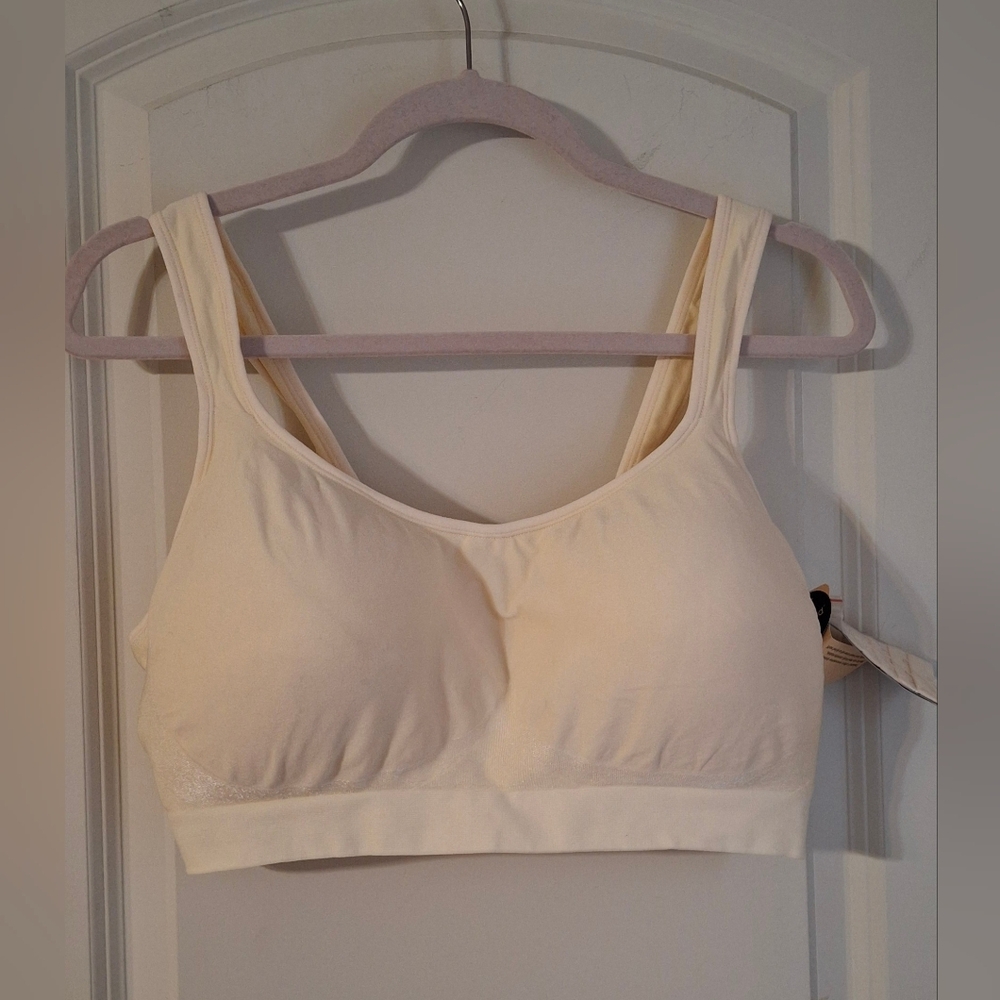 Truekind  NWT daily comfort wirefree shaper bra w/extender beige size 4XL
